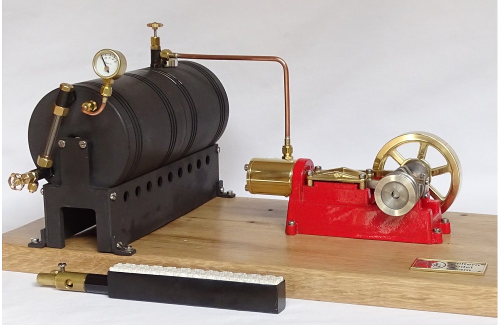 Live Steam Single Cylinder Mill Model Steam Engine Fully Machined Kit And Boiler Package